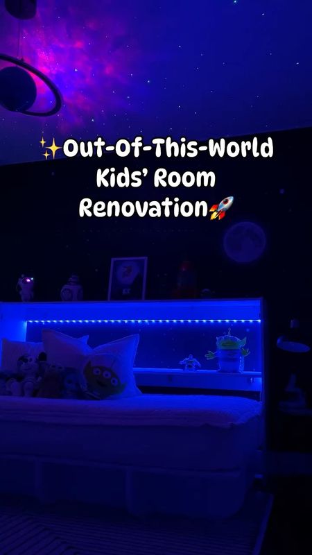 Out-of-this-world Kids’ bedroom renovation - space themed - small room Murphy bed 

#LTKkids #LTKfamily #LTKhome