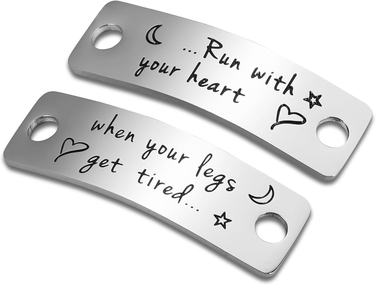 Running Shoe Tags Marathon Metal Bar Gifts Tag Charms for Fitness Men Women Runner When Your Legs... | Amazon (US)