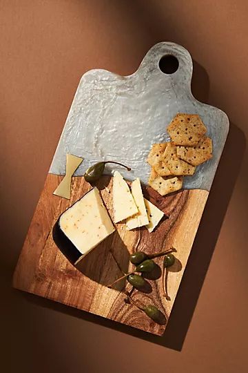 Color-Dipped Cheese Board | Anthropologie (US)