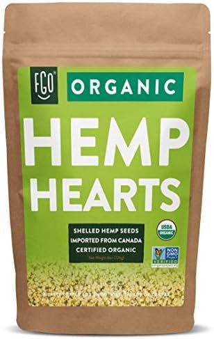 Organic Hemp Hearts | Shelled Hemp Seeds | Imported from Canada | 8oz Resealable Bag | Amazon (CA)