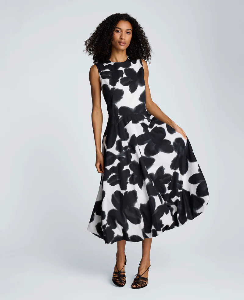 Bubble Hem Midi Dress | Kenneth Cole