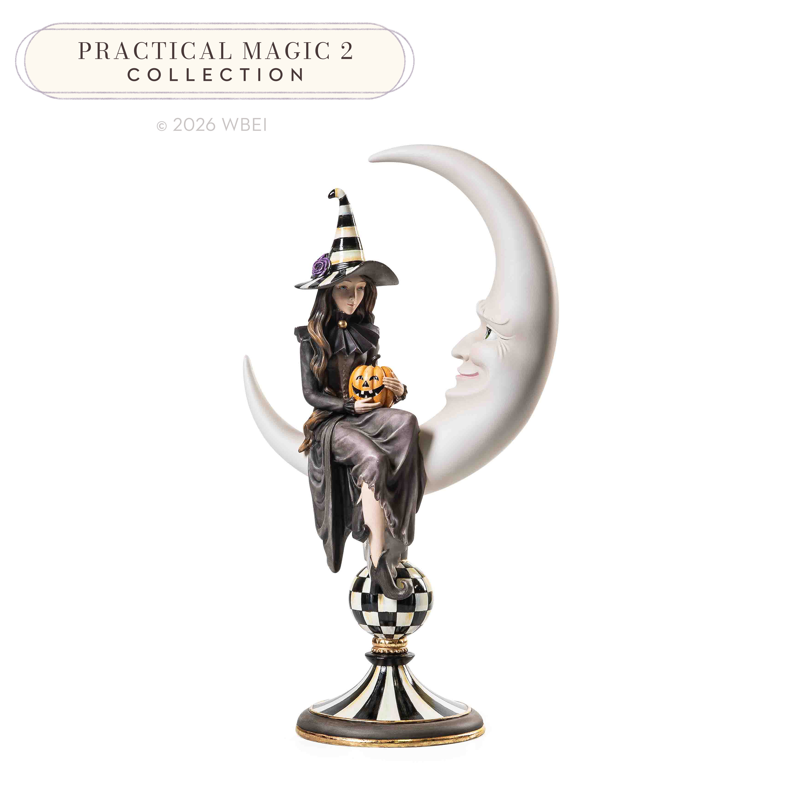 MacKenzie-Childs Spellbound Witch & Moon Figure | MacKenzie-Childs
