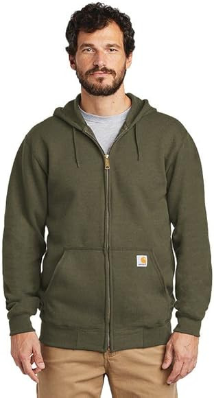Carhartt Men's Loose Fit Midweight Full-Zip Sweatshirt | Amazon (US)