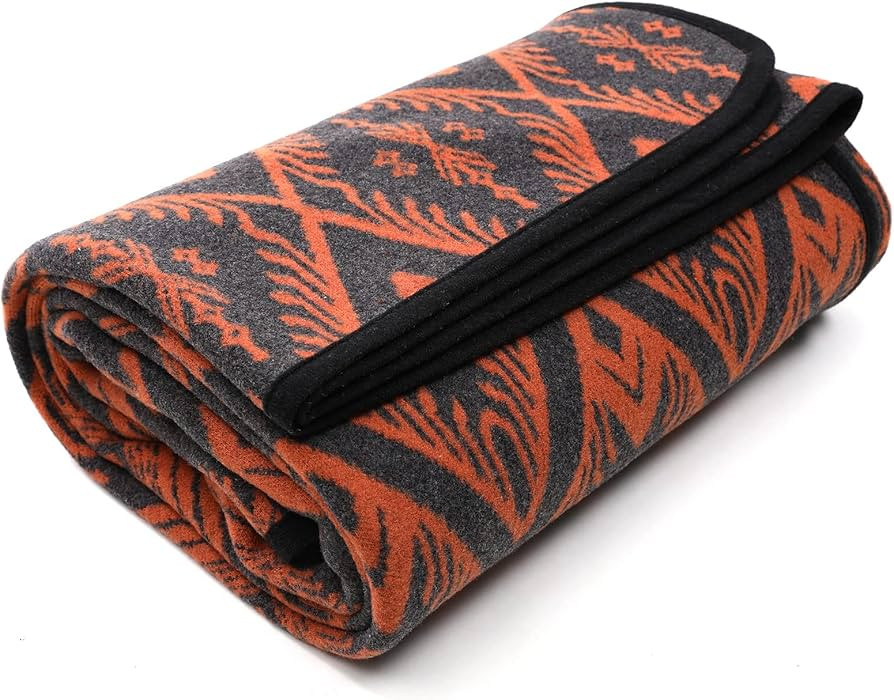 PuTian Merino Wool Blanket - 4 lbs Warm, Thick, Washable, Large 87" x 63" Throw for Outdoors, Cam... | Amazon (US)