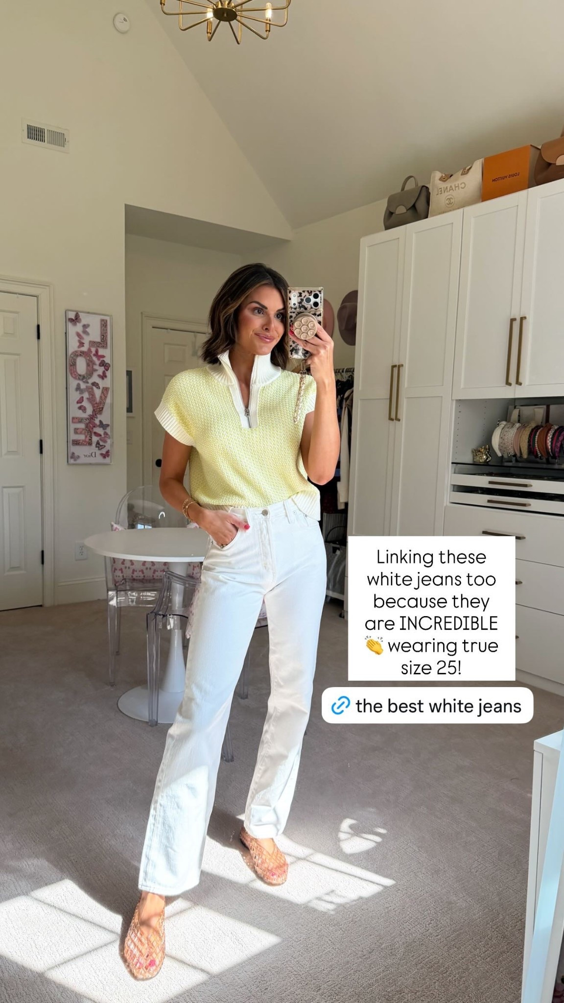 Linking these white jeans too because they are INCREDIBLE 👏 wearing true size 25!

Top is an XS! 💛

#LTKSeasonal