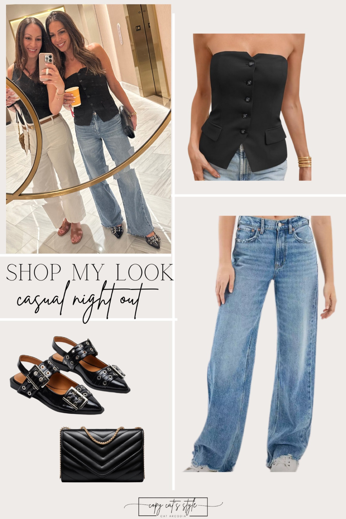 Casual Night Out! My favorite American Eagle Drapey Jeans, this affordable Amazon vest & my new 

#LTKOver40 #LTKStyleTip #LTKFindsUnder50