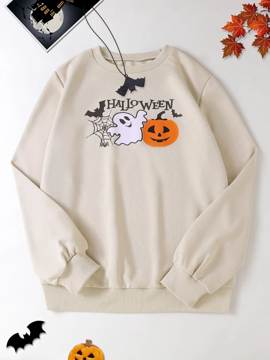 Halloween Print Sweatshirt
   
      SKU: sw2207141767402598
          
          (100+ Reviews)
... | SHEIN