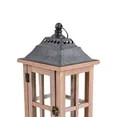 Better Homes & Gardens Rustic Wood Candle Holder Lantern, Small | Walmart (US)