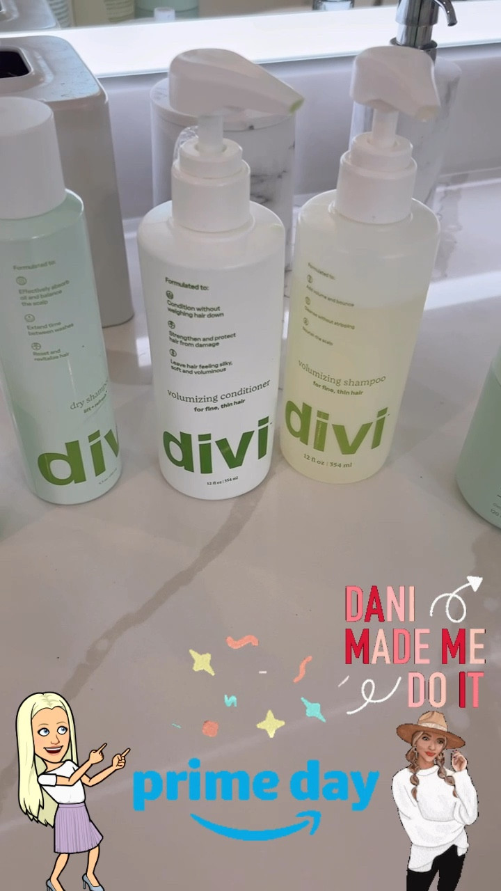 Prime Day beauty deals 
Divi is on sale!  
Divi shampoo 
Divi conditioner
Divi hair serum
Divi dry shampoo
Divi hair vitamins


#LTKSaleAlert #LTKFindsUnder50 #LTKBeauty