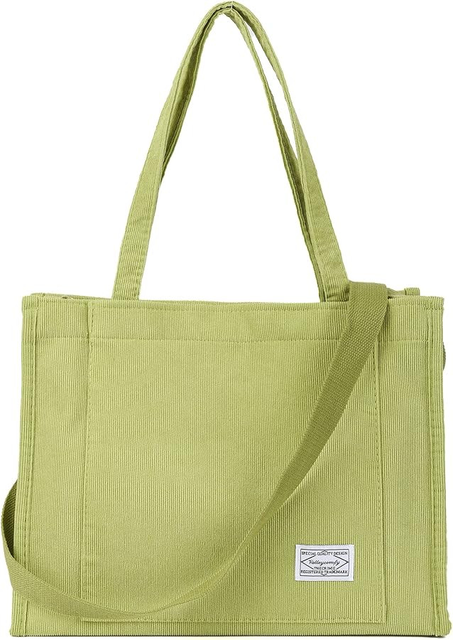 Valleycomfy Corduroy Tote Bag for Women Travel Crossbody Bag Purse Women Shoulder Bags Work Handb... | Amazon (US)