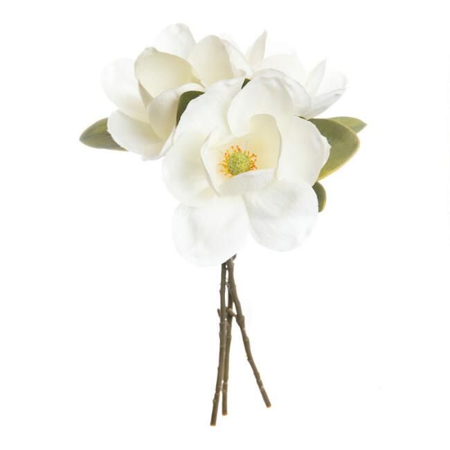 Faux White Magnolia Bunch | World Market