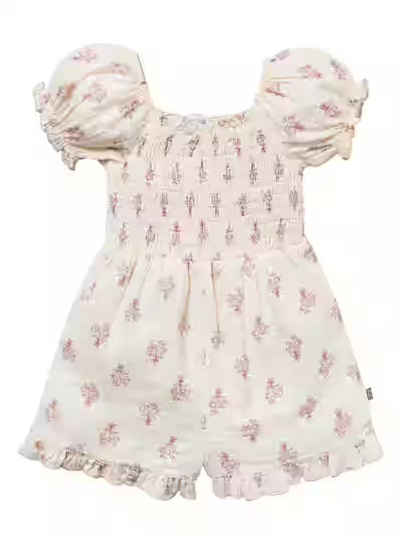 Modern Moments by Gerber Toddler Girl Smock Ruffle Romper, Sizes 12M-5T | Walmart (US)