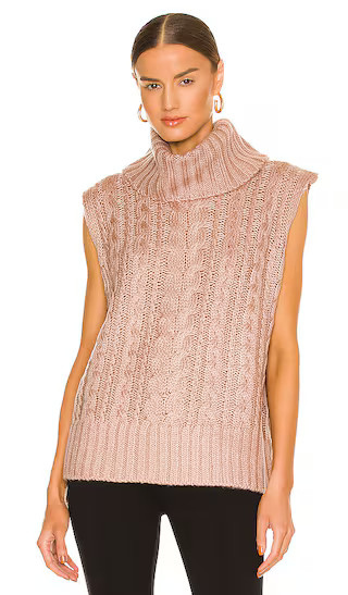 Cable Vest in Portobella | Revolve Clothing (Global)