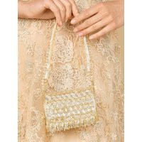 Gold & Silver Mini Flap Bag With Handle | Etsy (US)