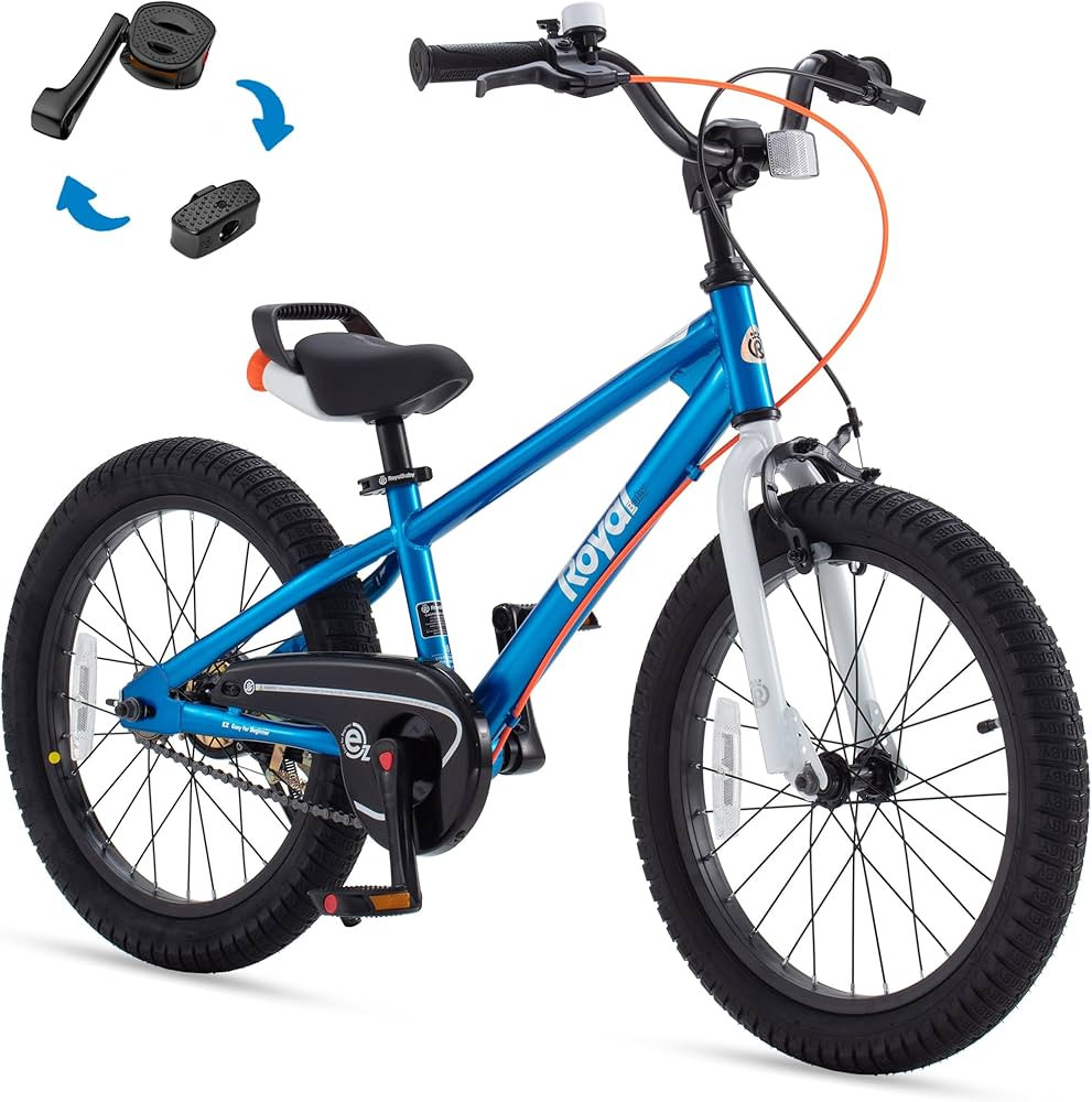 RoyalBaby Kids Bike EZ Balance to Pedal Dual Handbrake Toddlers Boys Girls Bicycle 12-20 Inch for... | Amazon (US)