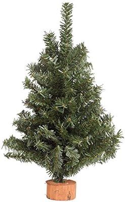 dobar Holiday Essentials Tabletop Christmas Tree - 12 Inch Artificial Pine Christmas Tree with Wo... | Amazon (US)