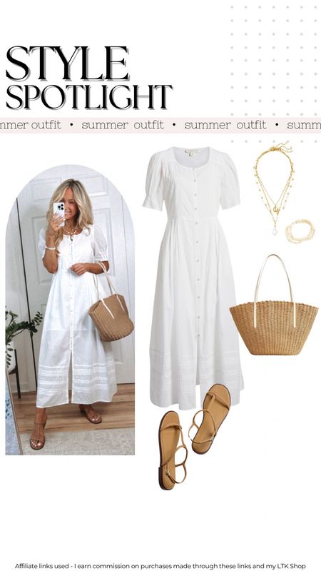 White dress outfit 