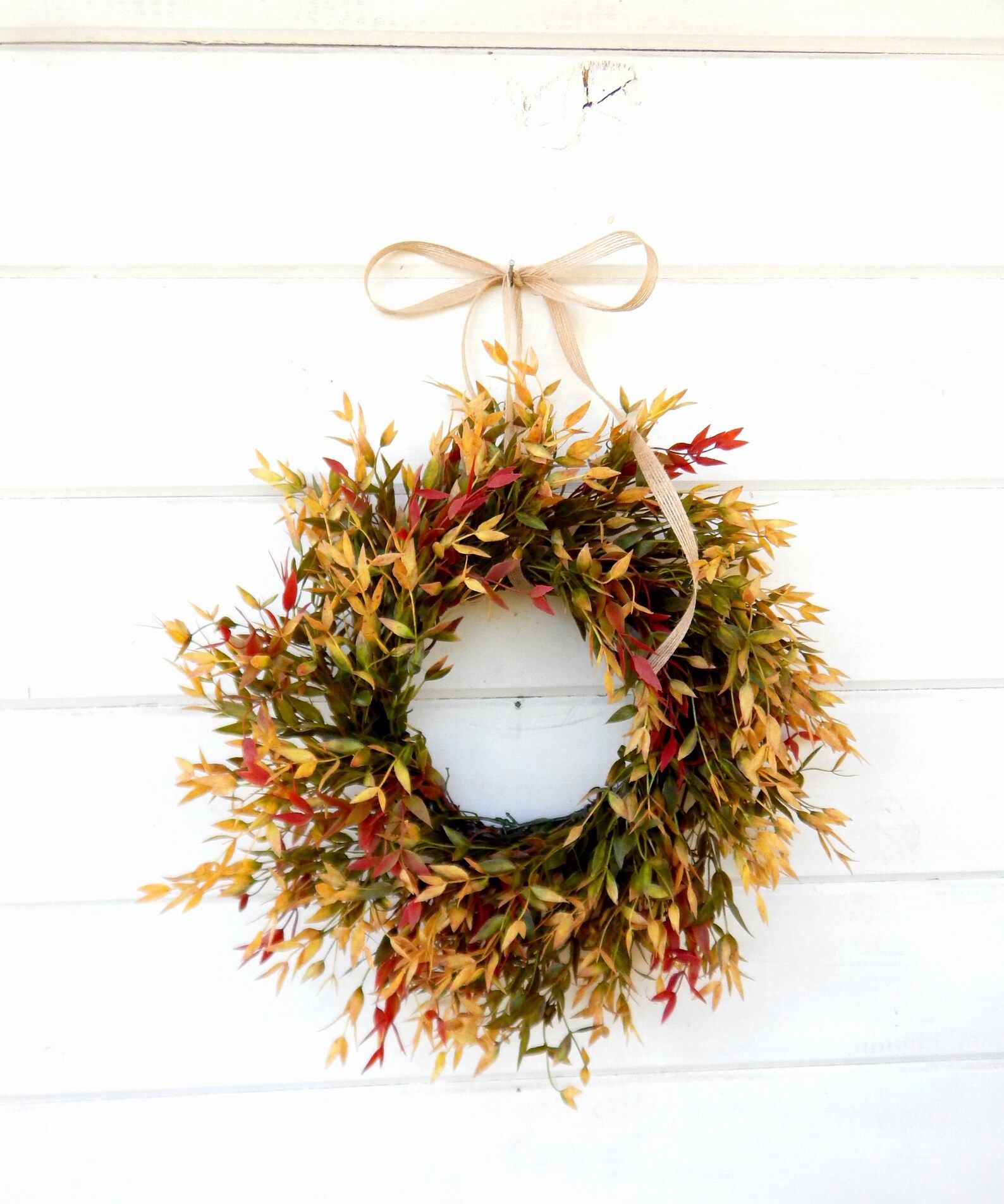 MINI Wreath-Window Wreath-Fall Wreath-Farmhouse Decor-Fall Wall Hanging-Autumn Wreath-Wall Decor-... | Etsy (US)