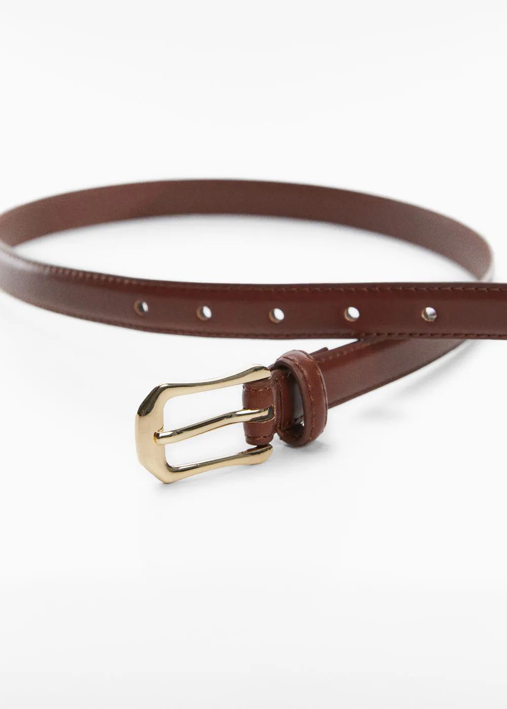 Rectangular buckle belt -  Women | Mango USA | MANGO (US)