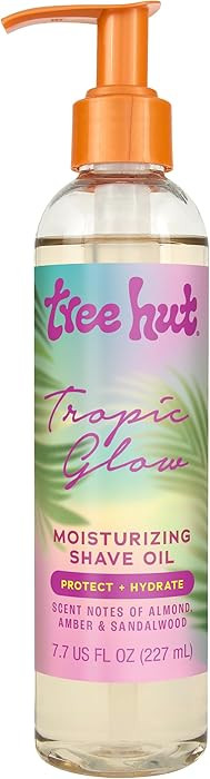 Tree Hut Tropic Glow Moisturizing Shave Oil, Hydrating Gel-to-Oil Formula for a Smooth Shave, War... | Amazon (US)