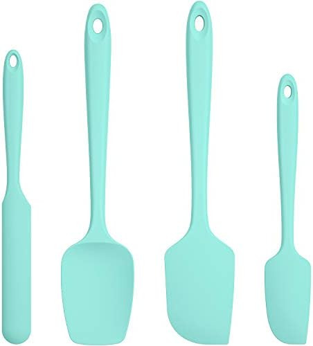 U-Taste Silicone Spatula Set with 600 Degrees Fahrenheit Heat Resistant (Teal/Aqua Sky) | Amazon (US)