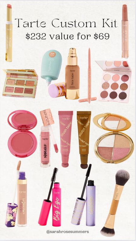 My favorites from Tarte’s Custom Kit sale. Use code sarahrose for discount on other products site wide. Custom kit excluded from additional discount codes  

#LTKsalealert #LTKbeauty