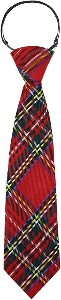 Mantieqingway Boys Tie, Pre-tied Adjustable Kids Plaid Neckties Toddler Ties for Graduation Unifo... | Amazon (US)