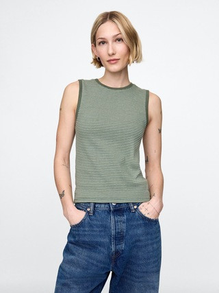 Modern Rib High Neck Top | Gap (CA)