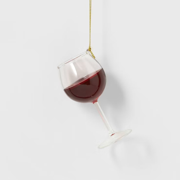 Wine Glass Christmas Tree Ornament Red - Wondershop™ | Target