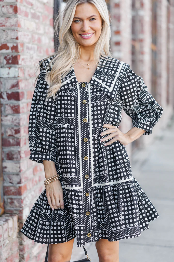 Make It All Happen Black Floral Dress | The Mint Julep Boutique