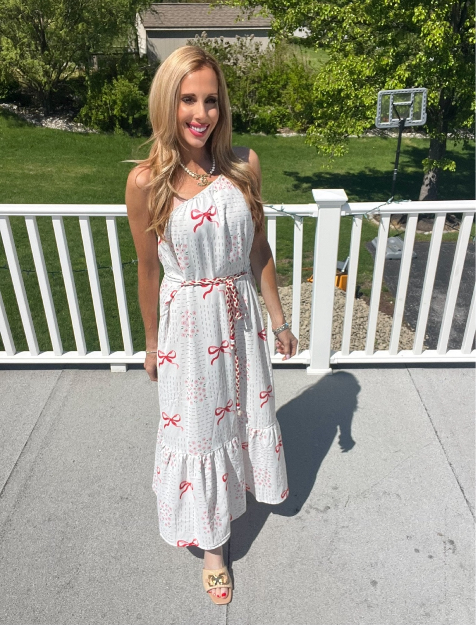 Gorgeous summer one shoulder bow print maxi dress 🌸🌸

#LTKSaleAlert #LTKMothersDay #LTKmomlife