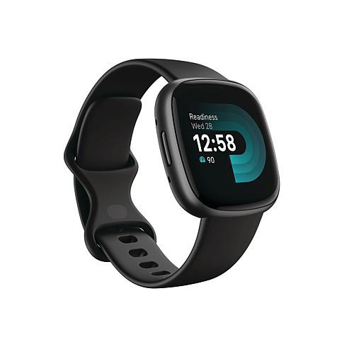 Fitbit Versa 4 Fitness Smart Watch Black - Graphite | HSN