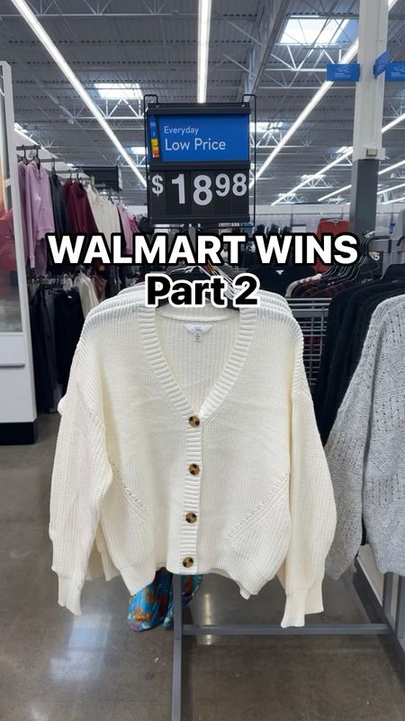 New $18 Walmart boyfriend cardigan! 
