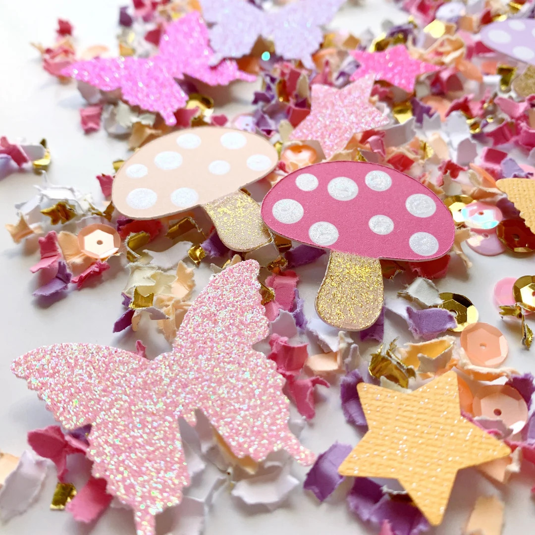 Pastel Fairy Garden Confetti Fairy Garden Baby Shower Fairy - Etsy | Etsy (US)