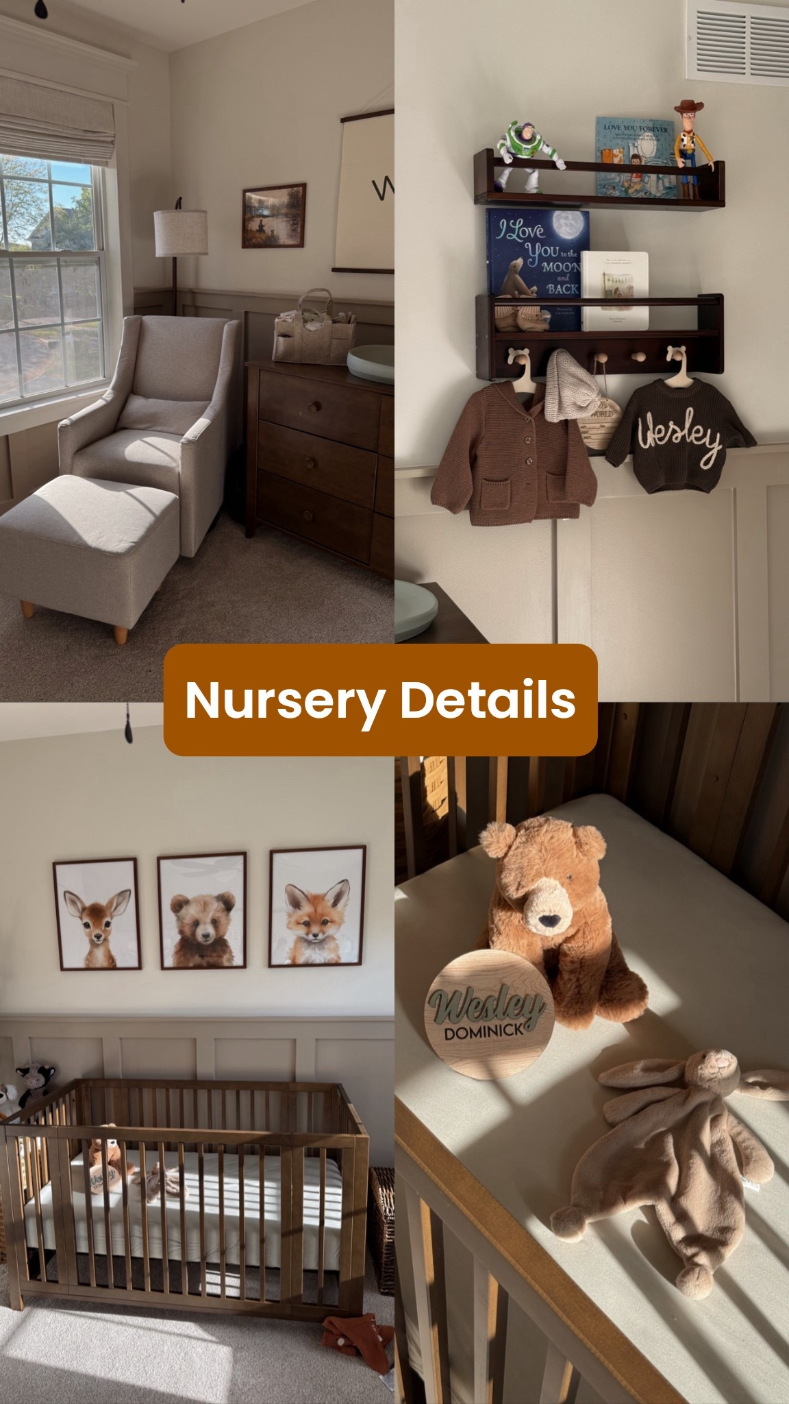 All the little details from our dream nursery! 

Forest nursery, baby room, forest animal theme 

#LTKKids #LTKHome #LTKBaby