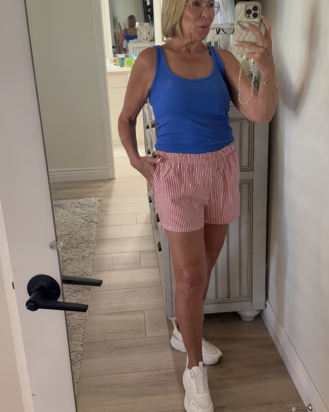 Perfect spring and summer shorts from Walmart. Wearing an XS in the shorts and a medium in the tanks and t shirt.

#LTKOver40 #LTKmomlife #LTKootd