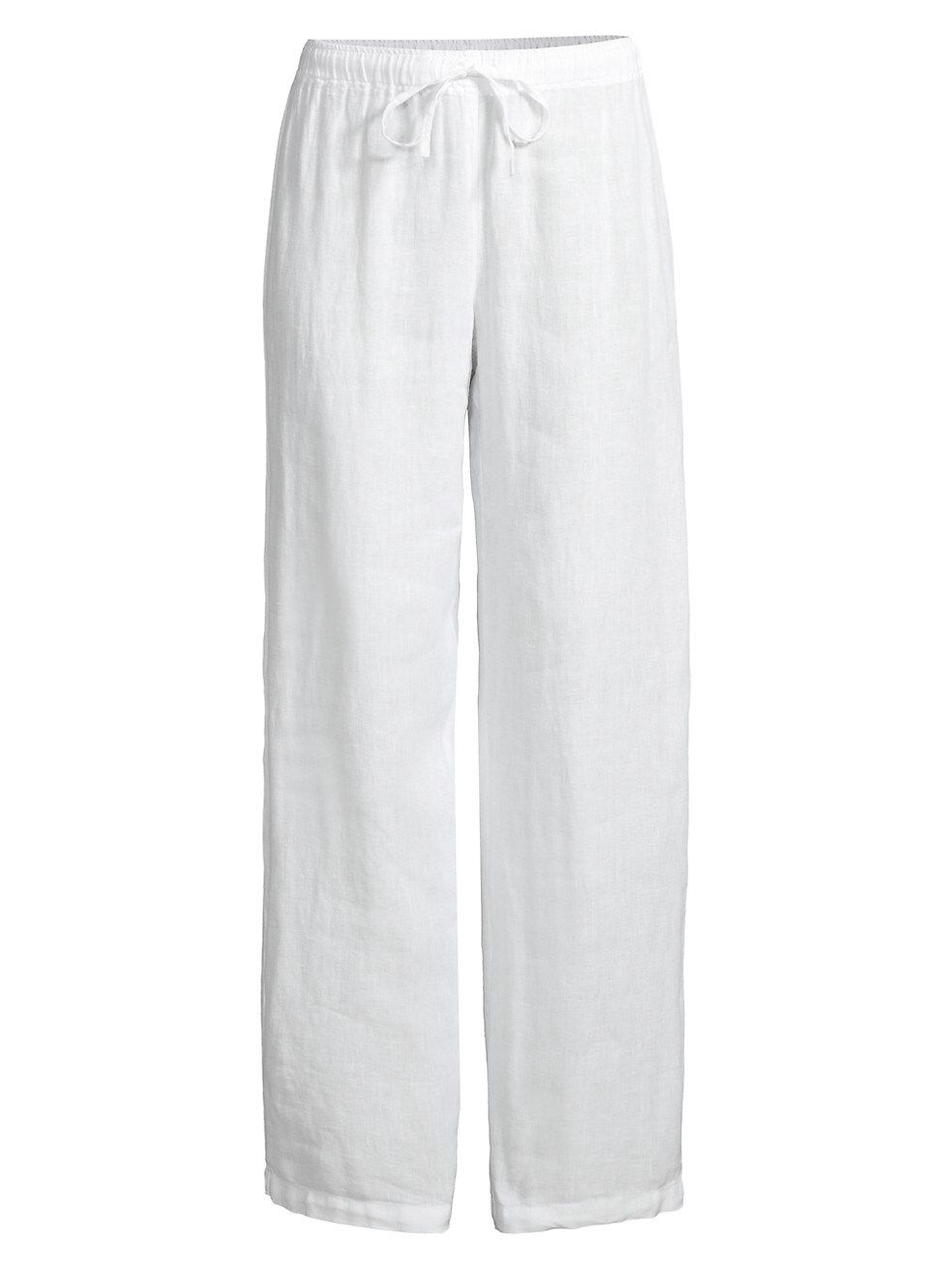 120% Lino Drawstring Linen Pants | Saks Fifth Avenue