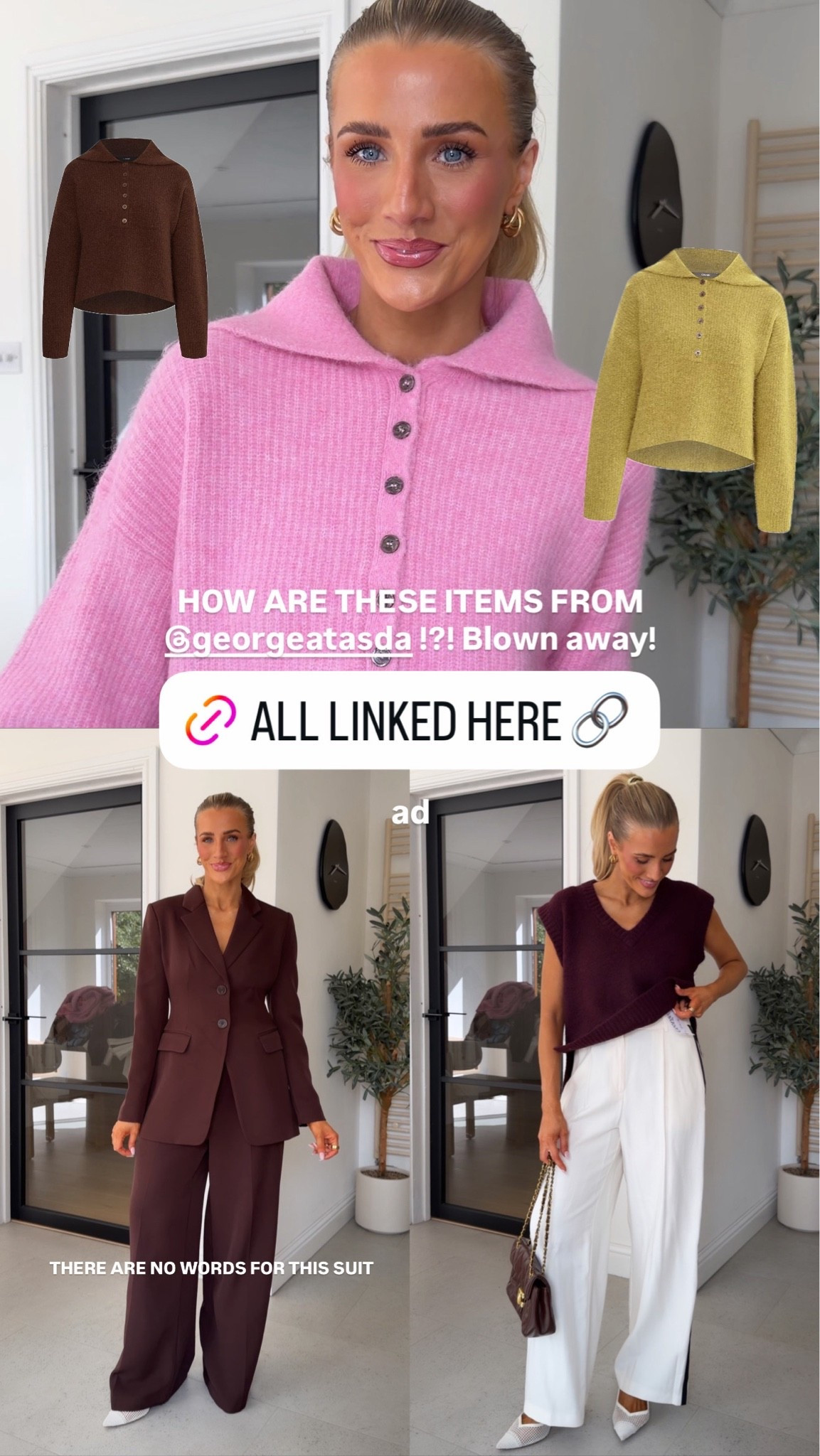 Which colour you choosing? Pink? Mustard or brown!? 

#asda #george #knitwear

#LTKuk #LTKautumn #LTKworkwear