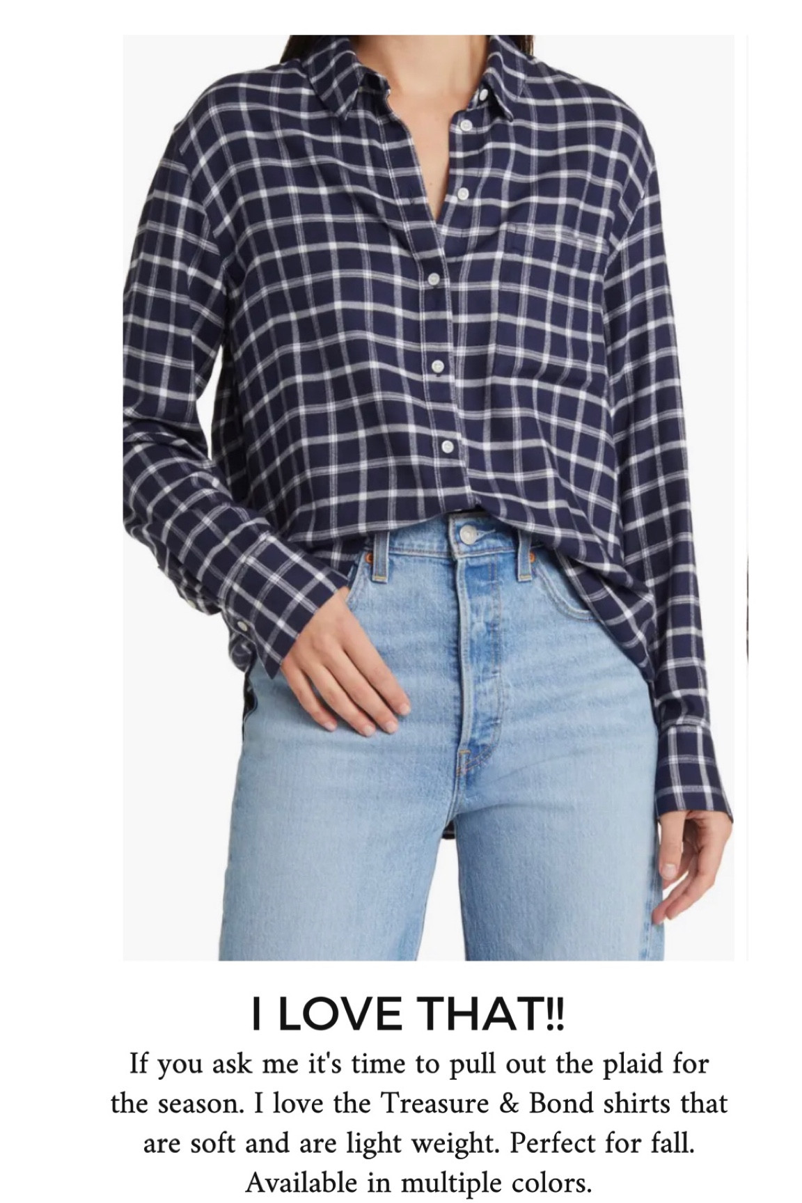 A plaid shirt is perfect for fall!

#LTKstyletip #LTKSeasonal #LTKfindsunder100