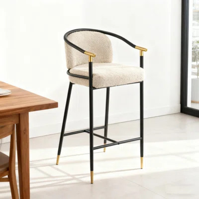 Upholstered Counter Stool With | Wayfair North America