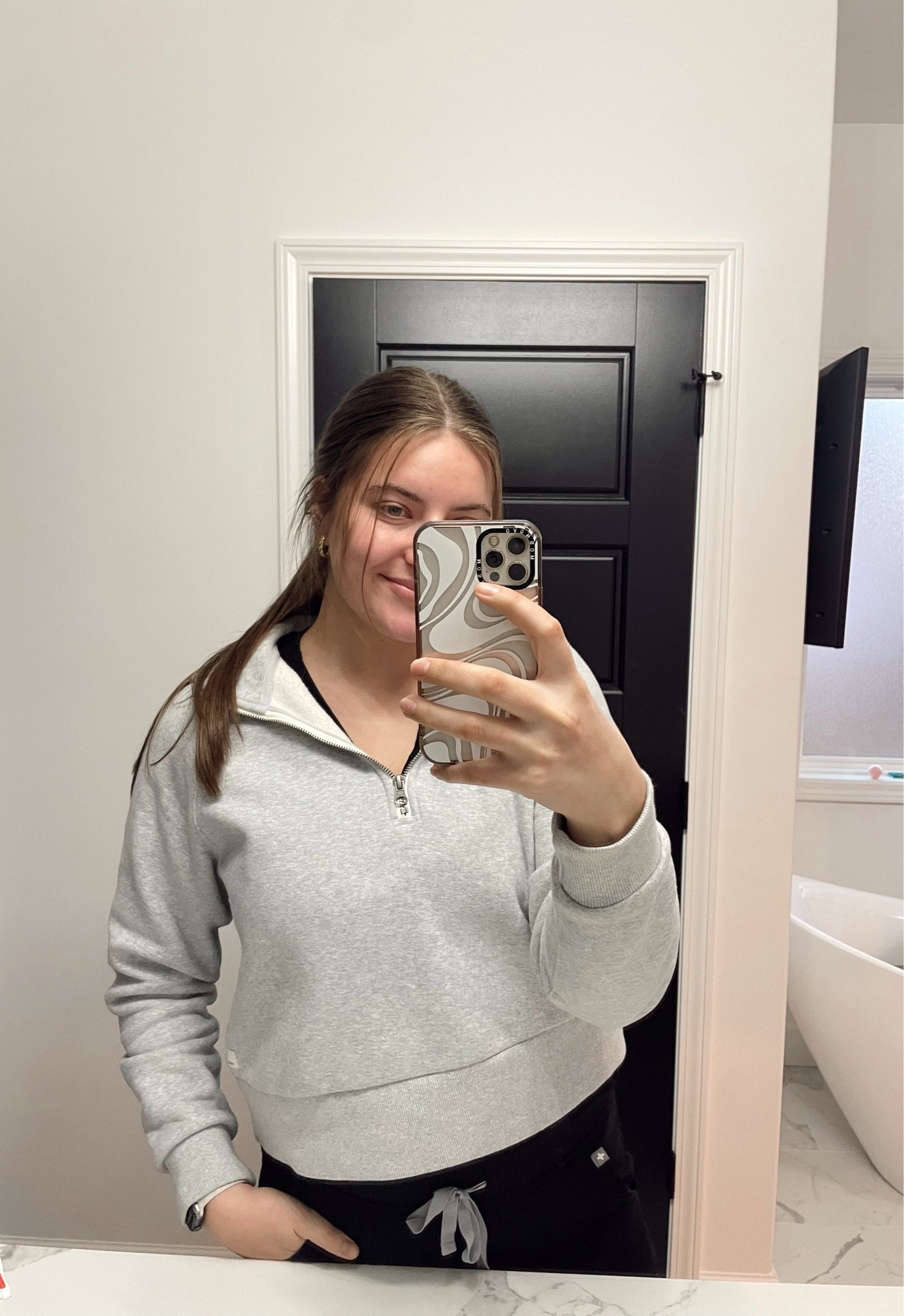 My go to pullover with my scrubs!🤌🏼 so comfy and warm!

#LTKU #LTKstyletip #LTKfitness