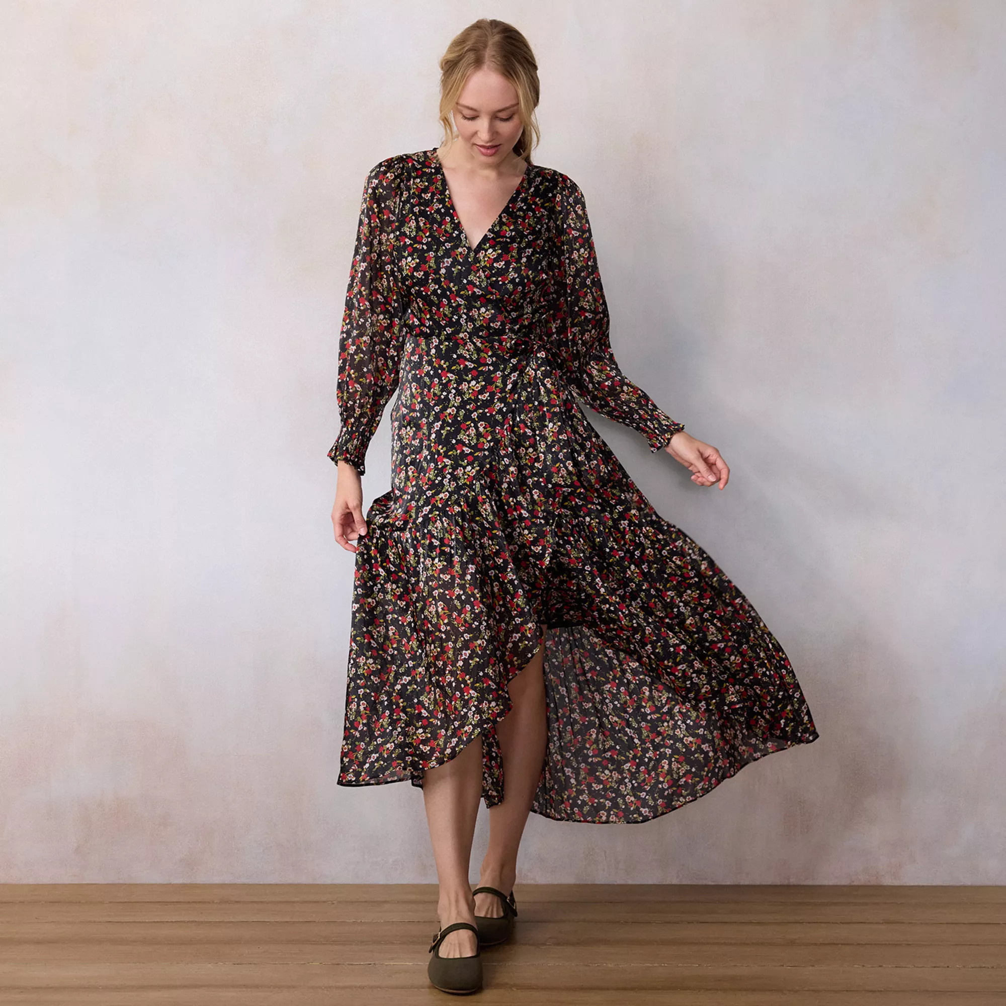 Women's LC Lauren Conrad Long Wrap Maxi Dress | Kohl's