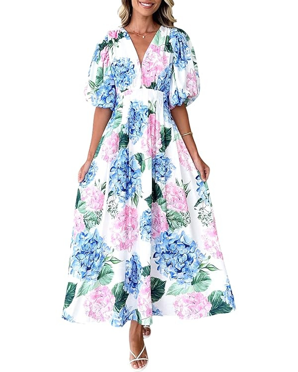 Sissyaki Women's Floral Maxi Dress 2026 Summer Spring Wedding Guest Dress | Amazon (US)