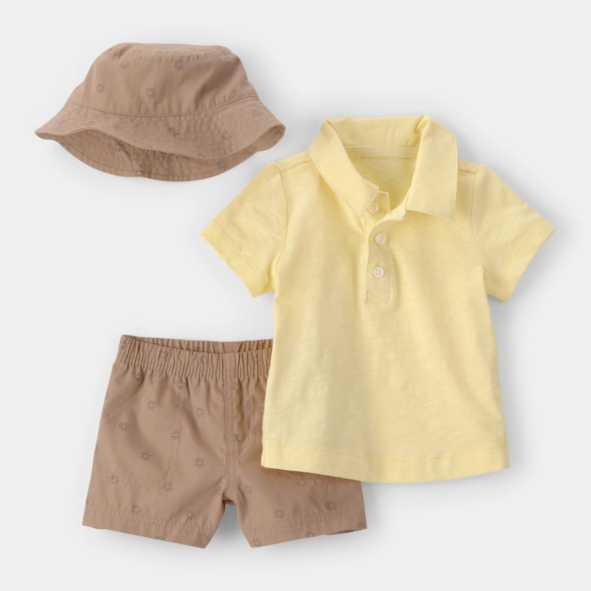 Baby Boy Carter's 3-Piece Polo Top, Shorts & Hat Set | Kohl's