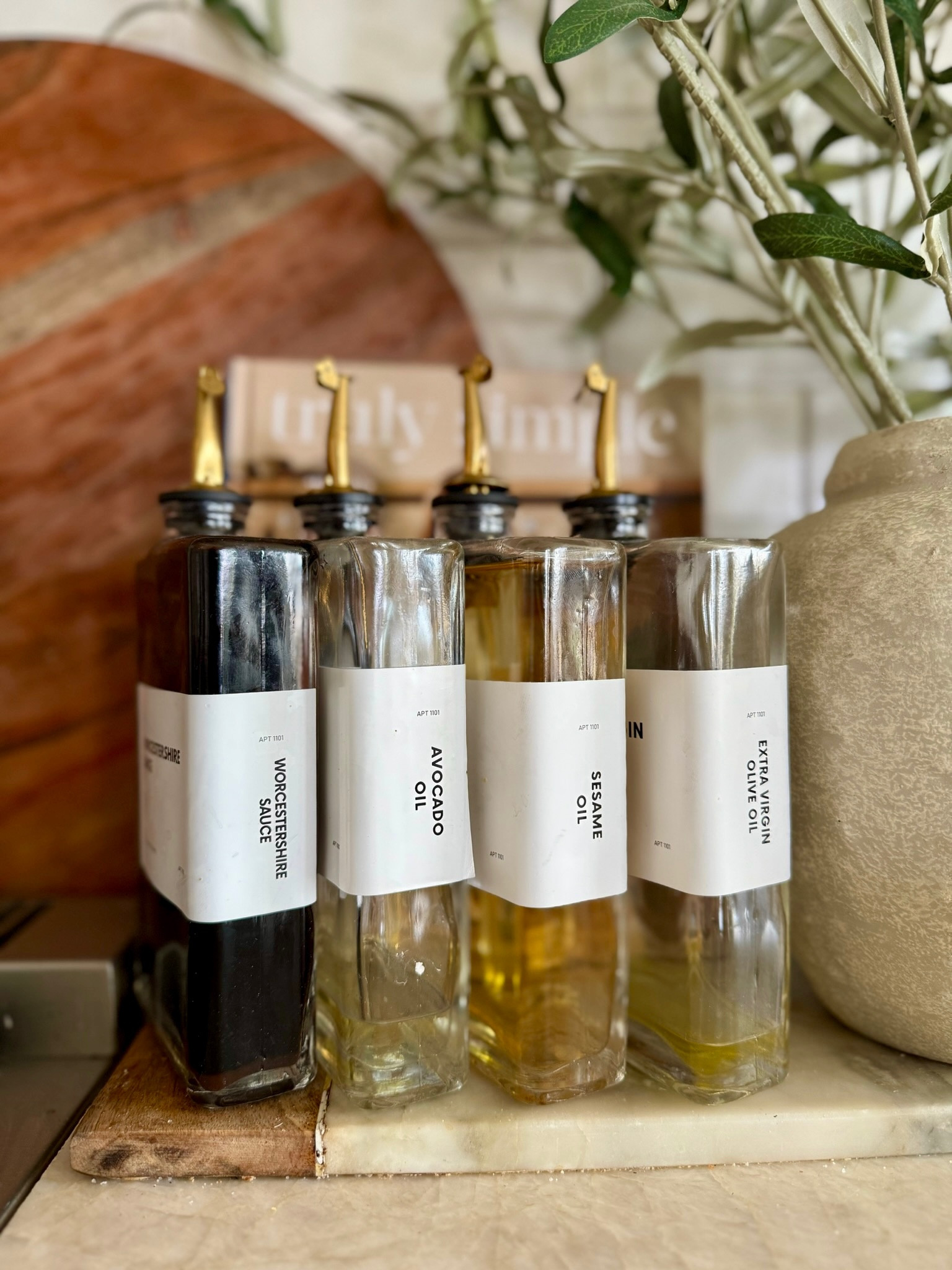 I use these glass oil and vinegar dispenser bottles to keep everyday cooking oils and sauces organized and easy to reach on the counter. The clean glass design with simple labels keeps the kitchen looking calm and intentional while still being practical for daily use.

I like filling them with olive oil, avocado oil, sesame oil, and cooking sauces so everything I use most often is right by the stove. Sharing these if you’re looking for a simple way to create a more organized, functional kitchen setup.
@Wayfair 
@Amazon 

 #LTKU #LTKHome #LTKSaleAlert