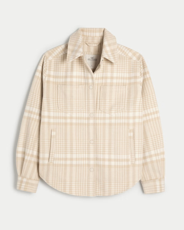 Women's Classic Shirt Jacket | Women's Clearance | HollisterCo.com | Hollister (US)