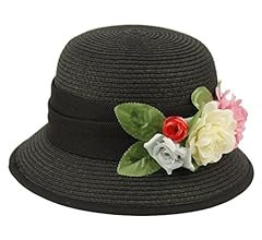 Women's Gatsby Linen Cloche Hat with Lace Band and Flower | Amazon (US)