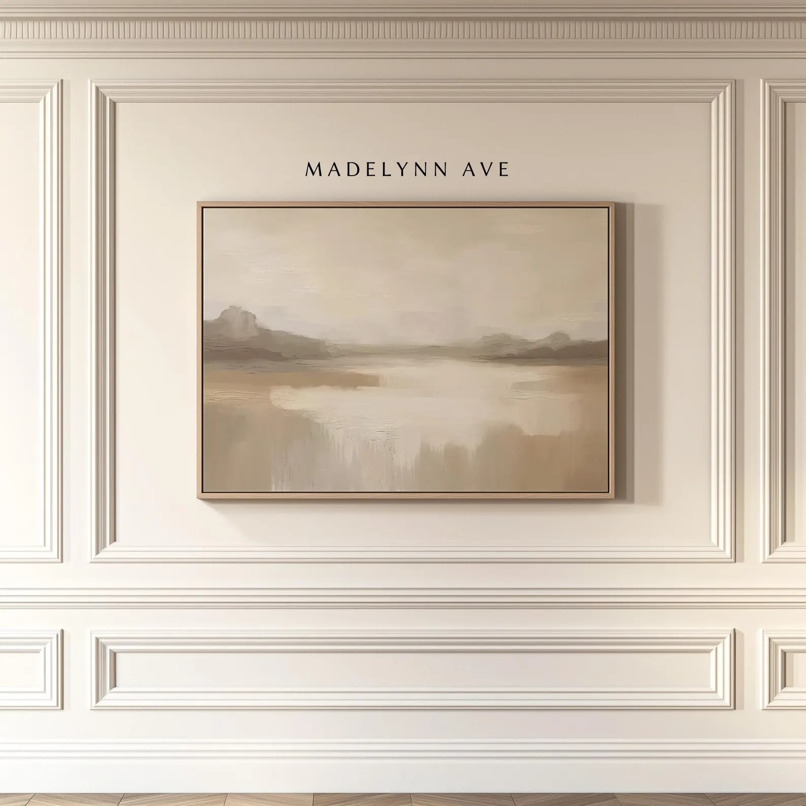 Framed Abstract Landscape Art Print, Wall Art for Living Room, Neutral Oil Painting, Modern Lands... | Etsy (US)