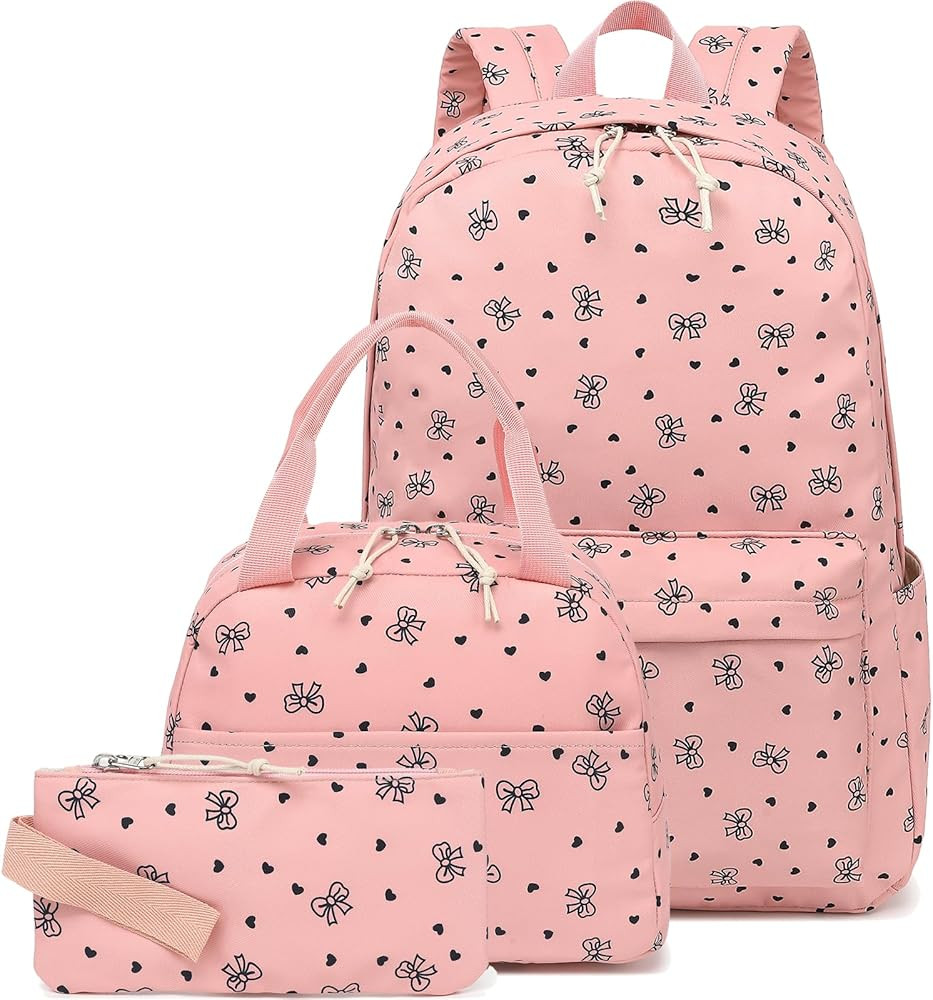 LEDAOU School Bag Backpack Set for Girls Teen Backpack | Amazon (US)