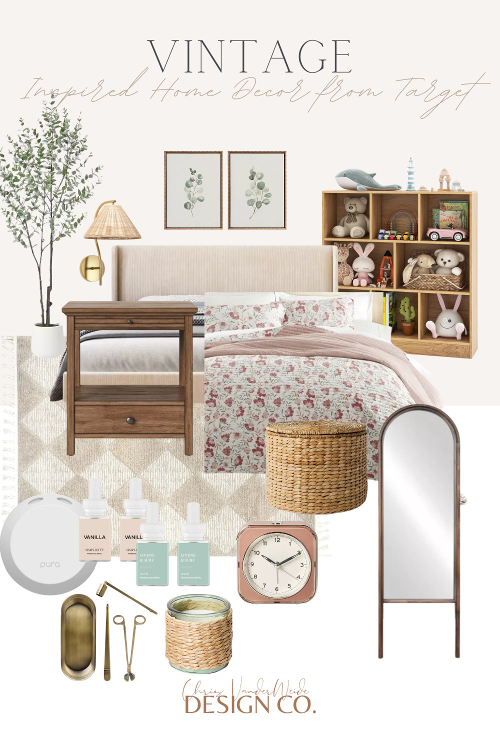 Vintage inspired bedroom for girl to grow into Target  

 #LTKHome #LTKFindsUnder100 #LTKStyleTip